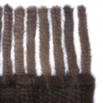 DvW Mink-Knitwear Stole, brown